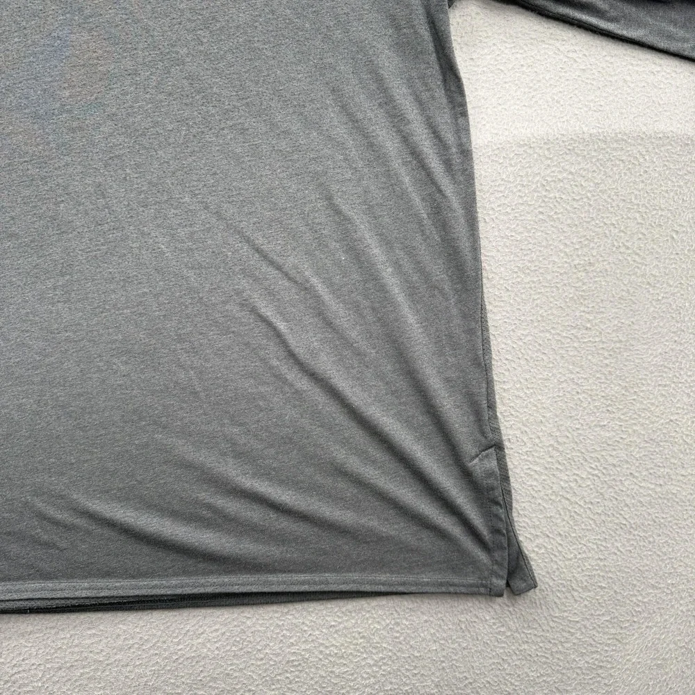 Jordan Dri-FIT Shirt Mens Large Gray Long Sleeve Basketball Performance Top